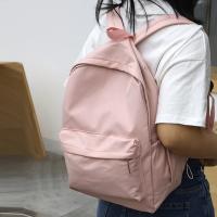 Mochila escolar impermeable de gran capacidad para mujer, mochila escolar con cremallera suave, Color sólido, mochila informal para adolescentes y niñas, suministro para estudiantes - details 2