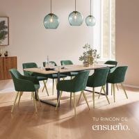 Sillas de Comedor Ergonómicas y Versátiles Juego de Sillas Tapizadas en Terciopelo - details 33