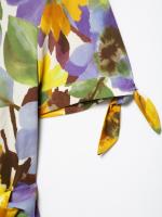 Ropa de mujer europea y americana popular vestido midi de popelina estampado - details 9