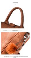 Mochila de Cuero de pu antirobo para Mujer, bolso de mano informal, bolso de viaje, bandolera - details 8