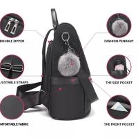 Mochila de Cuero de pu antirobo para Mujer, bolso de mano informal, bolso de viaje, bandolera - details 5