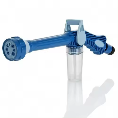 Pistola de Agua de Alta Presión Dispensador de Jabón Multifuncional 8 en 1 para Riega, Limpia Autos, Uso Doméstico Boquilla de Lluvia de Espuma Automática - 1