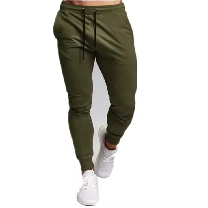 Pantalones de chándal informales para hombre, pantalones deportivos de gran tamaño de cintura elástica, ropa de Fitness suelta, sección delgada de primavera - 1