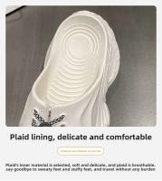 Sandalias con cordones de suela gruesa para mujer, zapatillas de playa al aire libre con aumento de altura, diseño de zapato plano, verano 2025 - details 3