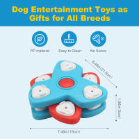 Juguete de rompecabezas de 2 capas giratorias para perros, alimentador lento interactivo para aumentar la comida de los perros, juguetes para el bienestar Mental, entrenamiento IQ - details 7