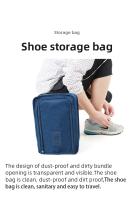 Bolsas de zapatos portátiles para viaje, organizador de zapatos multifunción, impermeable, plegable, de alta capacidad - details 0