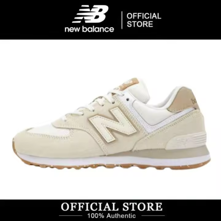 100% auténtico NB574 Series para mujer zapatillas SL2 Beige zapatos para correr apliques LETEN - 1