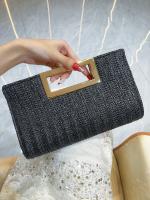 Nuevos bolsos tejidos para mujer, bolsos de mano, bolsos de paja, bolsos de mensajero simples y de moda, bolsos de mujer, bolsos de gran capacidad. - details 9
