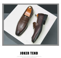 Mocasines, zapatos sin cordones, zapatos formales sin cordones de estilo británico, zapatos de hombre - details 3