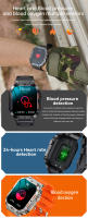 Relojes inteligentes frecuencia cardíaca presión arterial hombre Bluetooth llamadas exterior Correr deporte mujer reloj - details 8