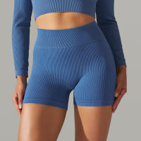 Hamidou-pantalones cortos deportivos para mujer, mallas transpirables de cintura alta para Yoga, correr, ciclismo, entrenamiento, gimnasio, Verano - details 1