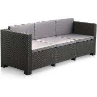 Conjunto de muebles de jardín color grafito |   Fabricado en España con Materiales Reciclados - details 4