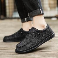 Dude-zapatos de lona sin cordones para Hombre, mocasines, Alpargatas, color negro, talla grande 49 50 51 - details 18