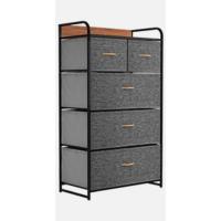 Cajonera de Tela Extraíble de 8 Cajones Comodidad para Sala de Estar, Dormitorio, Habitación Infantil Gris Oscuro - details 14