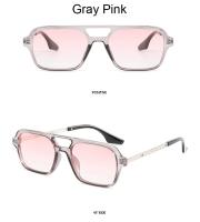 Gafas De Sol cuadradas con montura pequeña para mujer, gafas De Sol De lujo a la moda De diseñador De marca para mujer, gafas De Sol Vintage huecas De leopardo azul - details 4