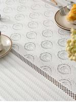 Mantel de mesa de comedor rectangular de jacquard ENCE grueso de estilo francés, mantel de tela para el hogar - details 5