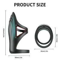 Leten APP anillo vibratorio clítoris vibrador retrasar la eyaculación productos para adultos juguetes sexuales para hombres anillo de pareja - details 1