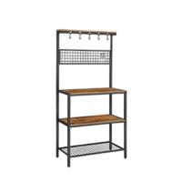 Barra Rectangular EstrechaCocinaMara ingeniería Acero aleadoMarrón Vintage y Negro110 x 40 x90 cm - details 11