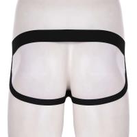 Bolso inflable saro sexy para hombre, ropa interior de látex, camisola, espalda en forma de T, corsé ajustado con letras impresas, tanga, - details 12