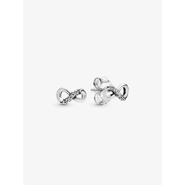Pendientes Pandora con botón de plata - Ritmo infinito - 1
