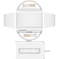 7W Blanco Cálido LED Modernos Lámpara de Pared Interior para Sala de Estar, Dormitorio, Pasillo (Incluye Bombilla LED), 2 Piezas - details 5