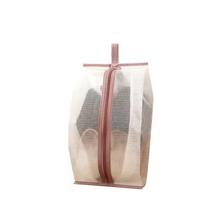 Bolsa de almacenamiento de zapatos a prueba de polvo, bolsa de viaje a prueba de agua, organizador de ropa, toalla, Maleta, paquete transparente de PVC portátil - 1