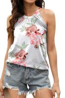 Camiseta sin mangas plisada con tirantes para mujer, moda 2024 - details 36