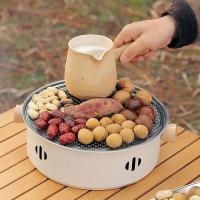 Parrilla redonda antiadherente multifuncional para uso doméstico para barbacoa de carbón - details 3