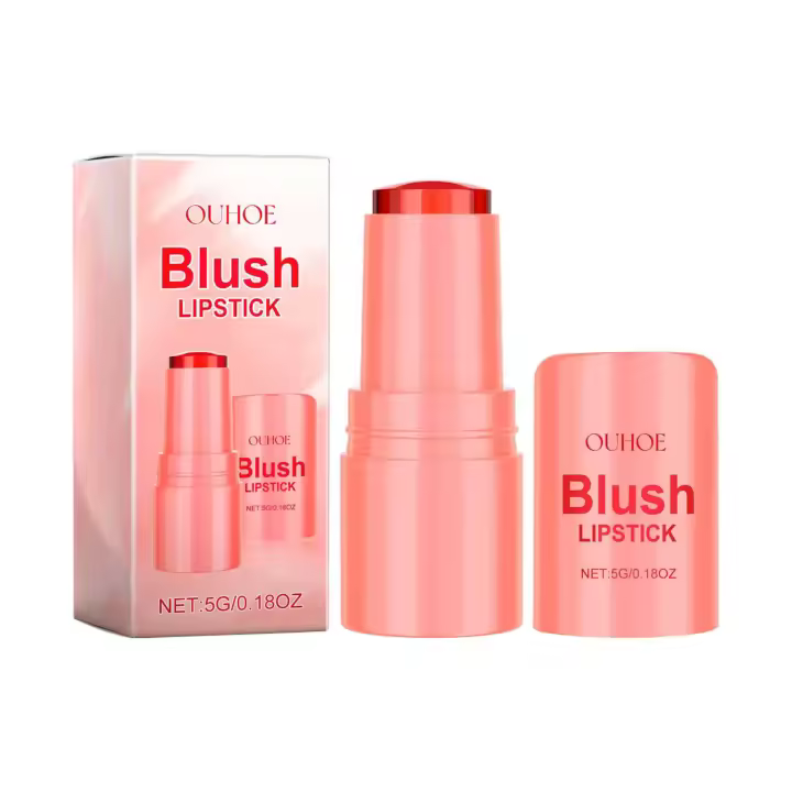 Fruta queso congelado serie roja maquillaje desnudo Natural ligero y duradero colorete en polvo fácil de colorear barra de Color de labios - 1