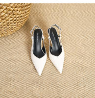 Zapatos de tacón de aguja con espalda hueca y punta de bolso de boca baja de nuevo estilo - details 30