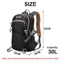 Mochila de nailon impermeable para hombre y mujer, bolsa de viaje de gran capacidad para acampada, senderismo y escalada, 30l - details 19
