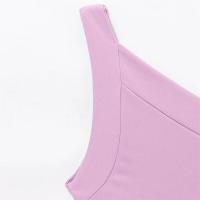 Vestido largo asimétrico sin mangas 2025 con temperamento, nuevo de verano, color sólido para mujer - details 9
