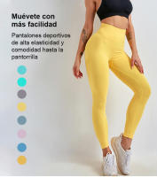FREES COPES Pantalones de alta elasticidad para mujer Push Up Sports Leggings de yoga sin costuras - details 1