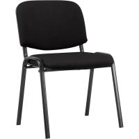 Silla de Visitas Ken en Tela I Silla de Conferencias Apilable I Silla de Reuniones con Capacidad máx. 120 kg I Color:, Color:Negro - details 0