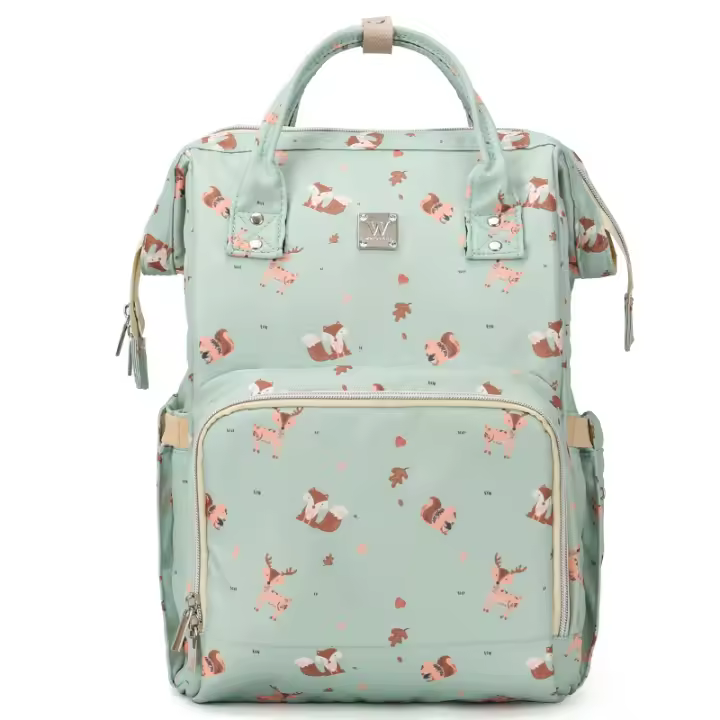 Mochila de Pañales de Gran Capacidad Multifuncional Impermeable Moda para Mamá Viaje - 1