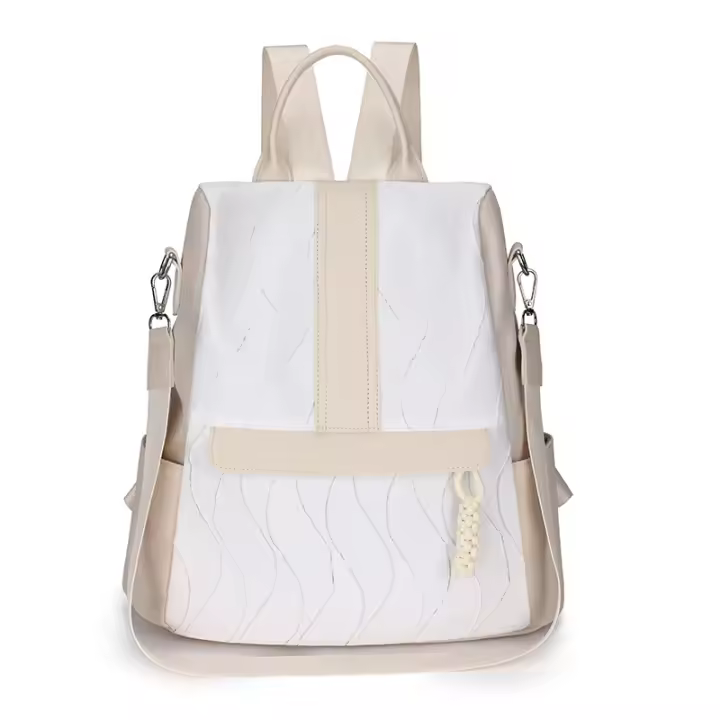 Tendencia de moda de primavera y verano Celebridad de Internet Dou Kuaishou mismo estilo toma real práctica mochila de hombro bolso de mujer. - 1