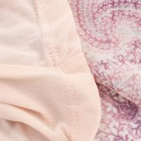 PB & ZA 2025, vestido holgado de manga larga con decoración en capas estampada con cuello en V, falda larga, novedad de verano, ropa para mujer - details 9
