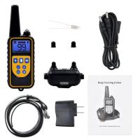 Collar de entrenamiento eléctrico antiladridos para perros, impermeable, recargable, Control remoto para mascotas, adecuado para todos los tamaños, vibración y - details 6