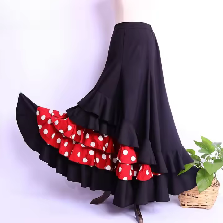Vestido de baile clásico Flamingo polialgodón con gran swing - 1