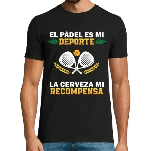 pádel es mi deporte humor cerveza,Camiseta de Pádel Divertido, ropa para exteriores - 1