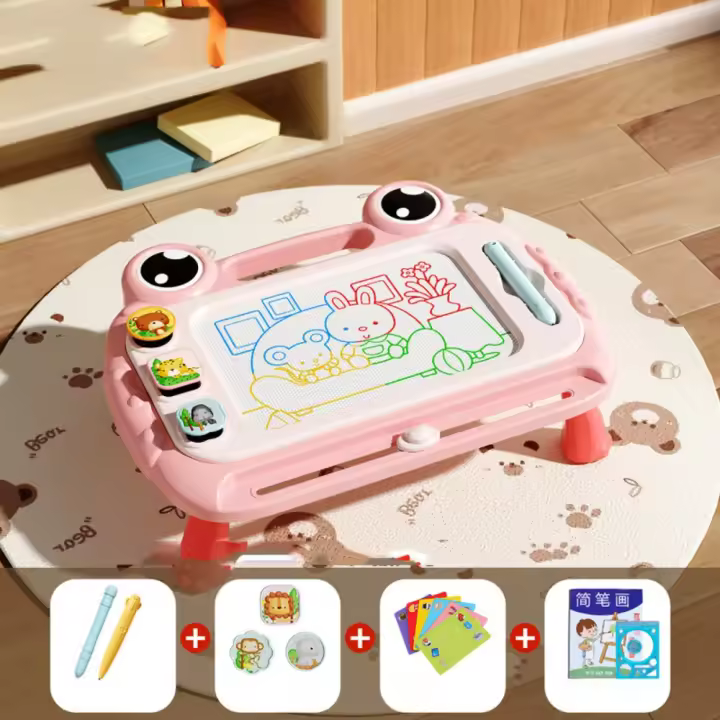 Mini tablero de dibujo magnético de rana, mesa de pintura, pata, tablero para garabatear, juguete, almohadilla borrable, tablero de Graffiti magnético borrable, regalos - 1