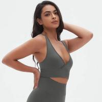 Sujetador sin costuras con exterior de nailon, ideal para yoga y estiramientos. Hecho en China. - details 8