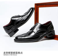 Caballero de cuero genuino tallado, zapatos de cuero para hombres, zapatos de vestir de negocios - details 14