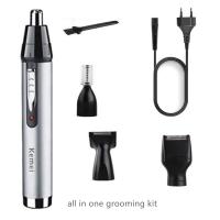 Kit de aseo eléctrico para hombres, recortador de barba y cejas, todo en 1, recargable - details 1
