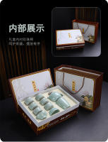 Nuevo juego de Kung Fu para el hogar Bai Cai Ru Kiln con piezas abiertas, cuencos con tapa habitables, ollas y regalos creativos para tazas de té - details 13
