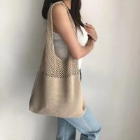 Bolsa de ganchillo hueca retro de gran capacidad: interior espacioso con una amplia habitación para elementos esenciales diarios, ideal para compras de comestibles - details 1