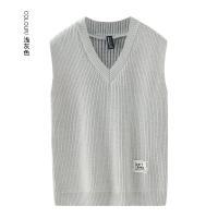 Chaleco De Punto Para Hombre Versátil Y Casual Con Cuello V Sin Mangas Cómodo Y Caliente De Color Sólido Para El Día a Día - details 11