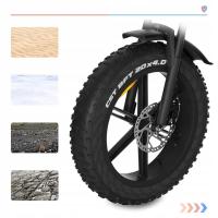 Jansno X50P Bicicleta Eléctrica,Motor de 750W,Batería de 48V 16Ah,Pneus anchos de 20*4.0pulgadas,Velocidad máxima de 48km/h, Autonomía eléctrica pura de 40-50km, SHIMANO de 7 velocidades, Frenos de disco mecánicos, Pantalla LCD- Negro - details 4