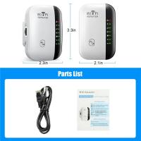 Repetidor WIFI inalámbrico de 300Mbps, enrutador 2,4G, extensor de rango Wifi, amplificador de señal Wi-Fi, adaptador de tarjeta de red 802.11N para PC - details 6