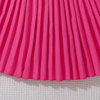 Vestido de Princesa para Niña en Verano Cinturón Encaje sin Mangas en Rosa - details 22